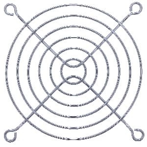 InLine® Lüftergitter Metall, verchromt, 92x92mm 33379