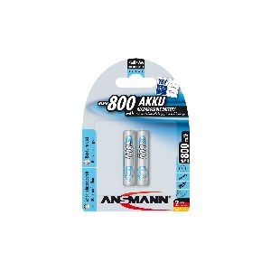 ANSMANN 5030982 NiMH-Akku Micro AAA, maxE, 800mAh, 2er-Pack 01069C