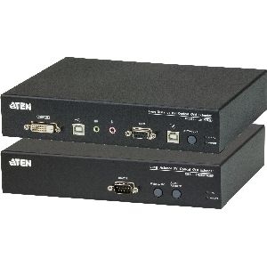 ATEN CE690 Konsolen-Ext., DVI über LWL, USB, RS232, mit Audio, max. 20km via LWL 60661N