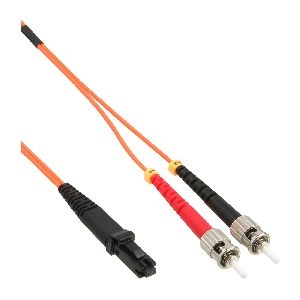 InLine® LWL Duplex Kabel, MTRJ/ST, 50/125µm, OM2, 2m 87352