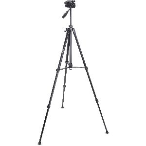 InLine® Stativ für Digitalkameras und Videokameras, Aluminium, schwarz 48018B