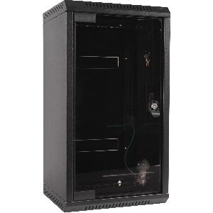 Triton RKA-10-AS5-BAX-X1 10"/19" Wandschrank Hybrid, Glastür, T=460mm, schwarz 01901J