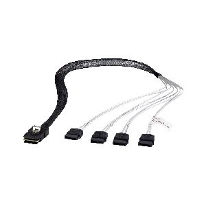 FANTEC SRC-mini SAS zu 4x SATA Kabel, mini SAS SFF8087 zu 4x SATA (OCR) 0,7m 19357K