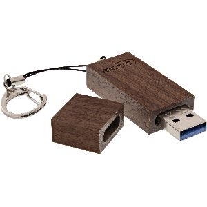 InLine® woodstick USB 3.0 Speicherstick, Walnuss, 32GB 35063W