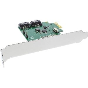 InLine® Schnittstellenkarte, 2-fach SATA 6Gb/s, x1 PCIe 2.0, RAID 0/1/SPAN 76696C