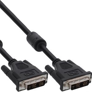 InLine® DVI-D Kabel, digital 24+1 Stecker / Stecker, Dual Link, 2 Ferrite, 3m 17783