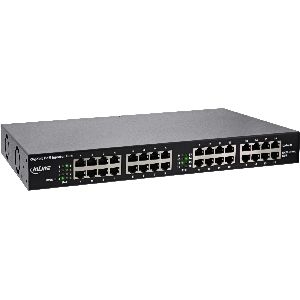 InLine® PoE+ Gigabit Netzwerk Injektor Hub 16 Port (16x PoE+), 1Gb/s, 19"1HE 32316H