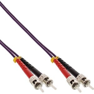 InLine® LWL Duplex Kabel, ST/ST, 50/125µm, OM4, 7,5m 81575P