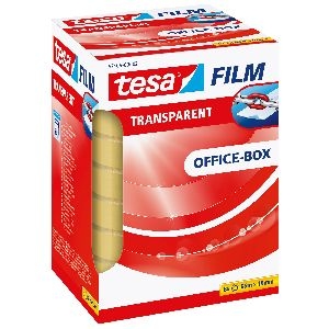 tesafilm® transparent, 8 Rollen, Office Box, 66m x 19mm 11640K