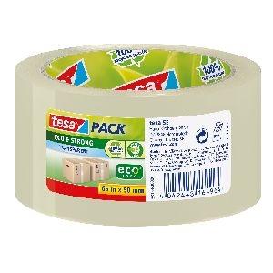 tesapack® Eco & Strong, 66m x 50mm, transparent 11640O