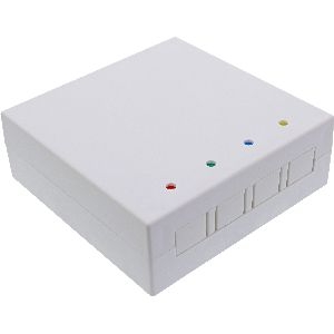 InLine® FTTH Leerbox für bis zu 4x LC Duplex / 4x SC Simplex, Aufputz 80mm weiß 88111