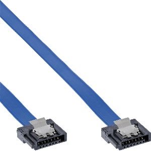 InLine® SATA 6Gb/s Anschlusskabel klein, mit Sicherheitslasche, 0,15m 27701K