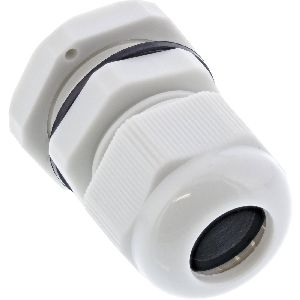 InLine® Kabeldurchführung PG 29 Nylon IP68 18-25mm, grau, 10 Stück 44014