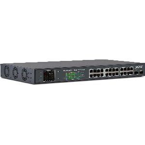 InLine® PoE+ Gigabit Netzwerk Switch 24 Port, 1Gb/s, 2xSFP,19"1HE (inkl. Winkel) 32324P