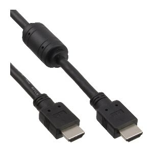 InLine® HDMI Kabel, HDMI-High Speed, ST / ST, schwarz, mit Ferrit, 3m 17603