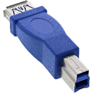 InLine® USB 3.0 Adapter, Buchse A auf Stecker B 35300D