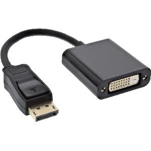 InLine® DisplayPort Adapterkabel, DisplayPort Stecker auf DVI-D 24+5 Buchse 17199K