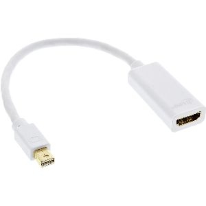 InLine® Mini DisplayPort HDMI Adapterkabel mit Audio, 4K/30Hz 17193E