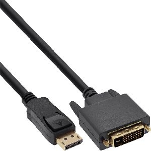 InLine® DisplayPort zu DVI Konverter Kabel, schwarz, 10m 17110